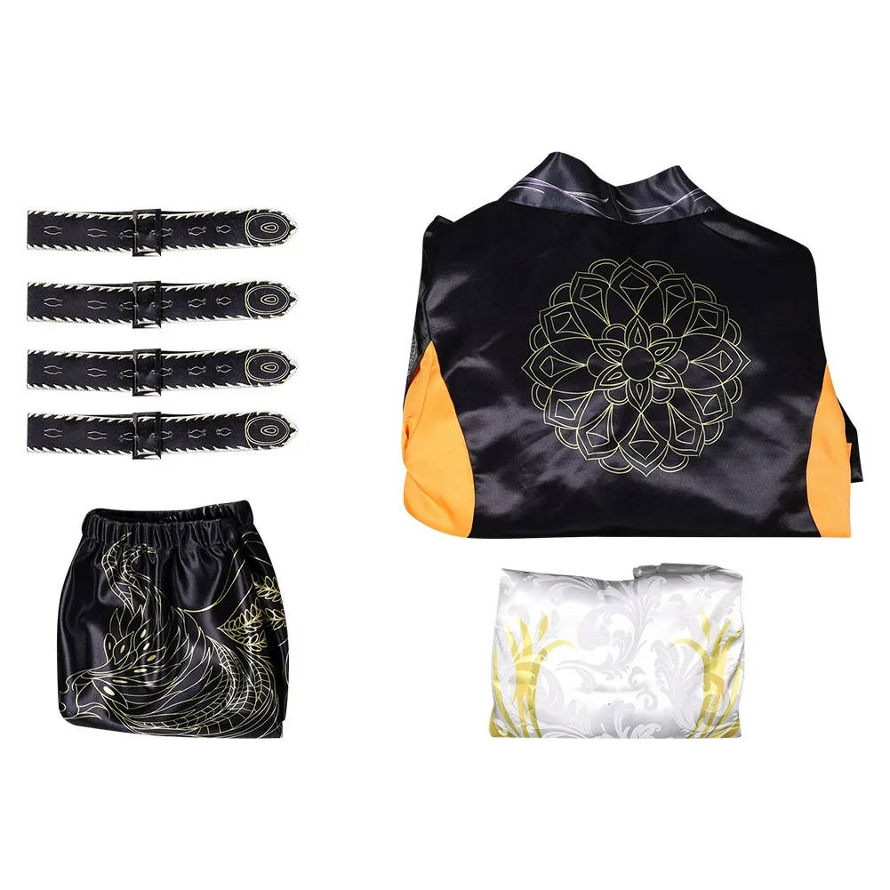 كوسبلاي تيكين 8 لينغ شياويو لعبة كوسبلاي فانتازيا زي تمويه للنساء البالغات ملابس علوية قصيرة ملابس حفلة كرنفال الهالوين