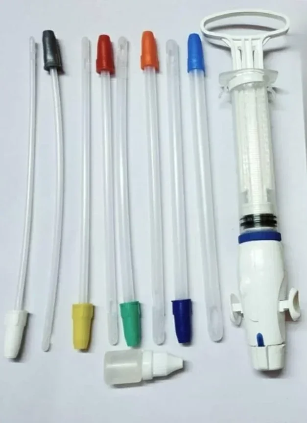 Kit Manuals Vacuums Aspirations  Double Pinch Valve Autoclavables For Hospitals/Treatments Instruments