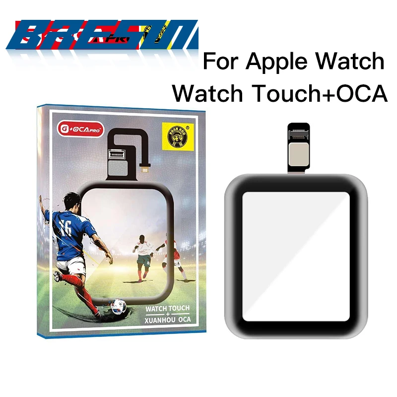 G + OCA pro Touch Screen Digitizer pannello frontale in vetro esterno per Apple Watch Series 1 2 3 4 5 6 38mm 42mm 40mm 44mm per Iwatch Glass