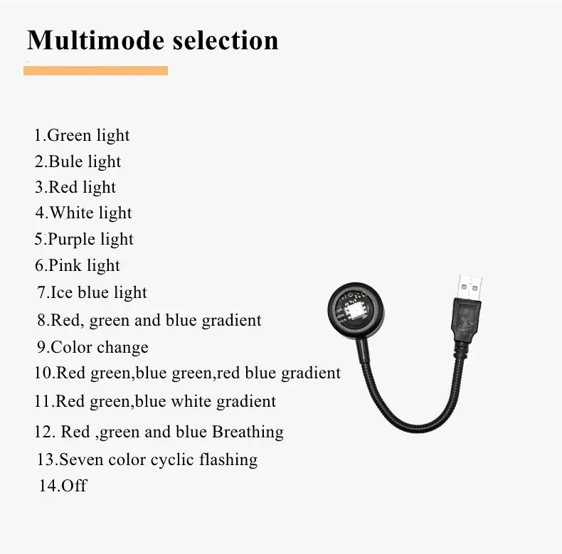 USB Sunset Projection Lamp Rainbow Atmosphere Night Light Sunset Light for Photography Selfie Coffee Store Live Wall Decoration
