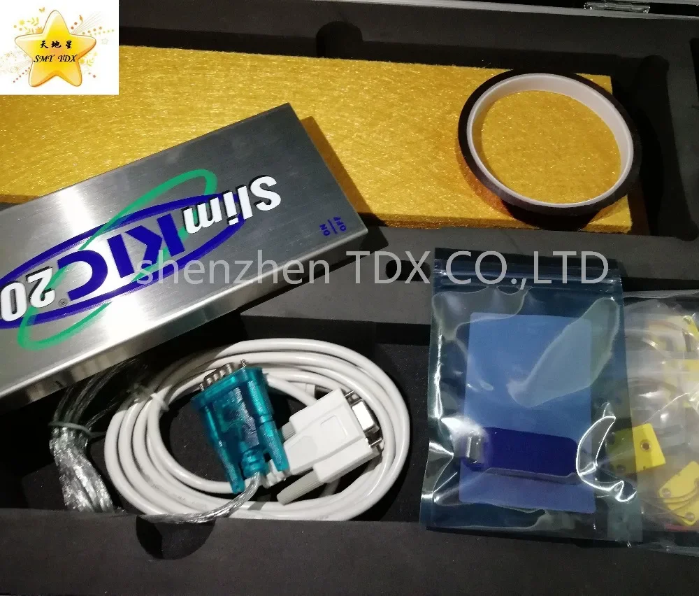 High quality 9 Channels slim kic 2000 SMT reflow oven profiler kic2000 reflow thermal profiler