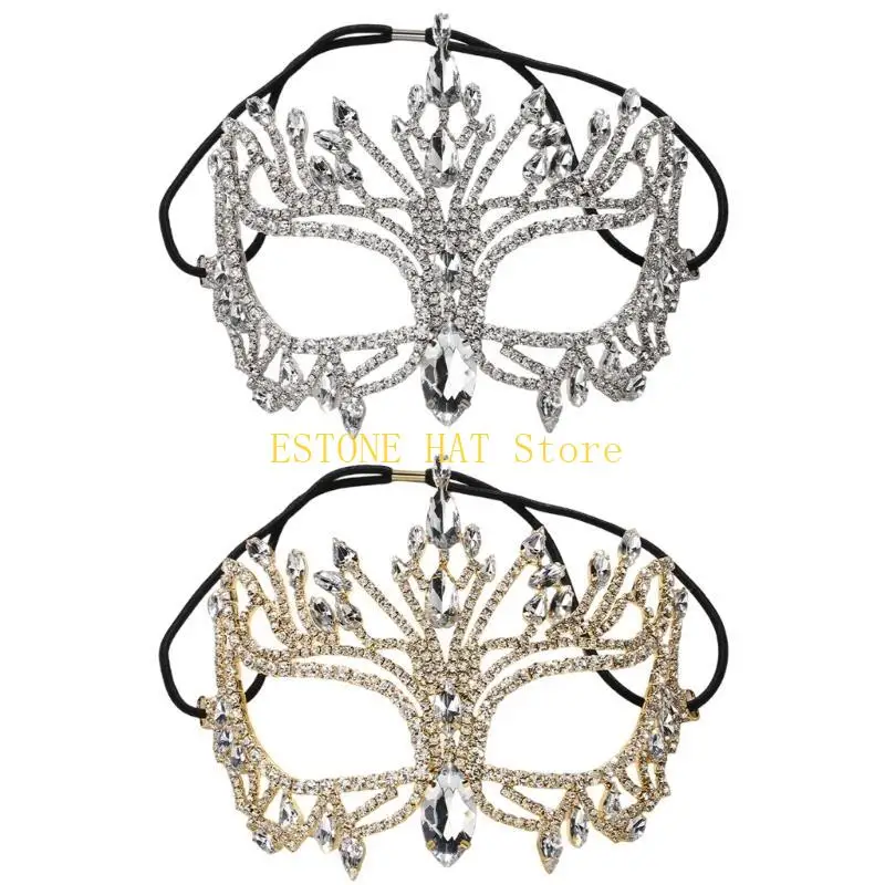 

49MF Маскарадная маска со стразами, легкий вес, удобная одежда, полумаска для мужчин и женщин, маскарадные принадлежности для