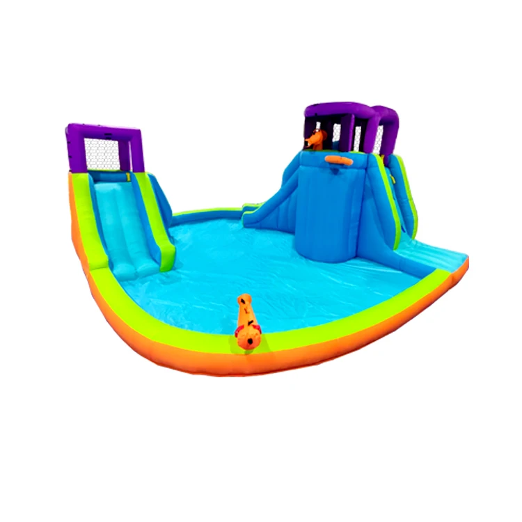 

Wholesale Indoor Home Small Slide Water Park Inflatable Bouncer Football Game for Kids With Blower