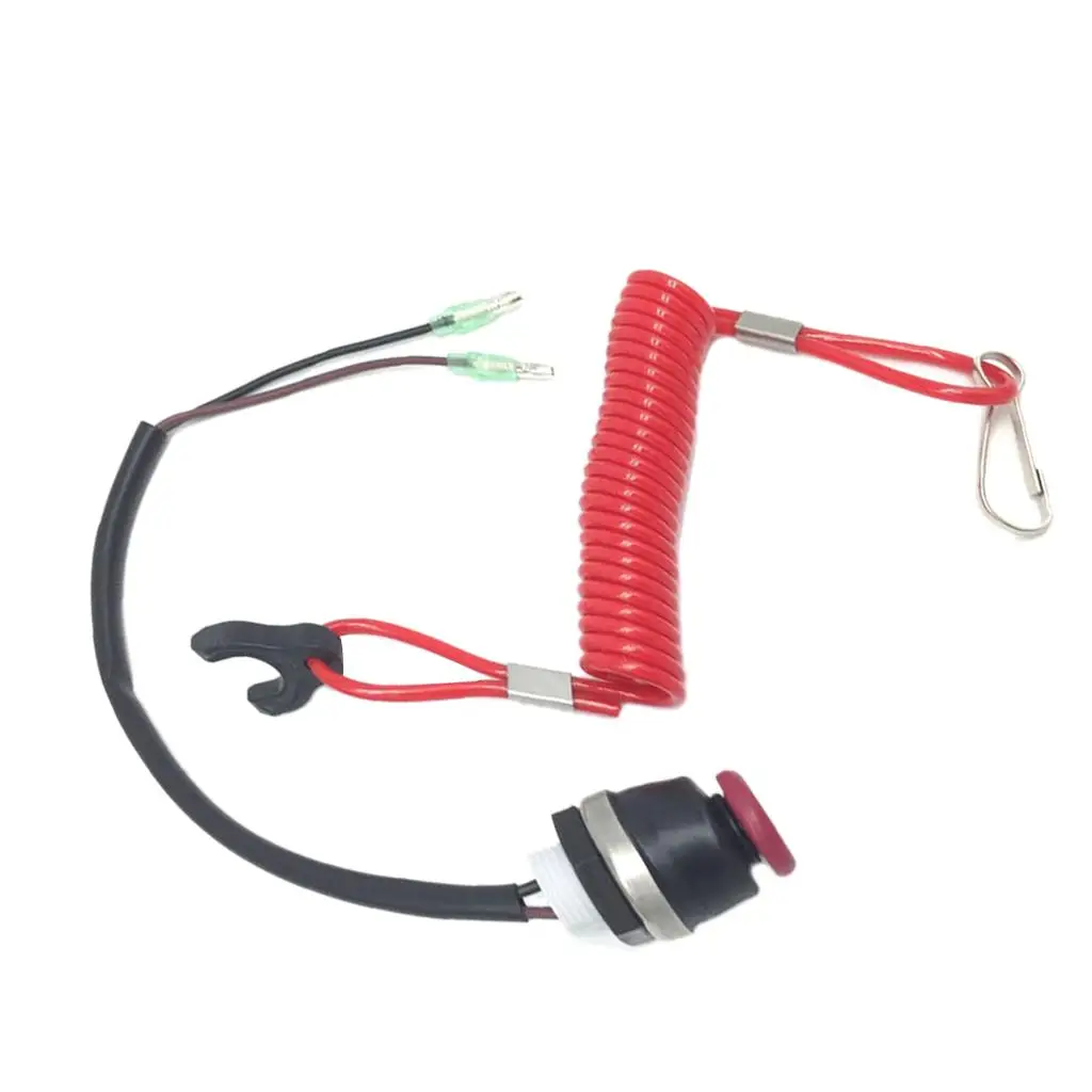 Motocicleta Scooter ATV barco motor Kill Stop interruptor cable de sujeción cordón accesorios para