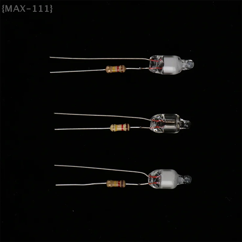 

Vintage Style Neon Glow Lamps - 6mm Mini Bulbs with Leads for Steampunk Projects, Custom Panels & Low Light Decor