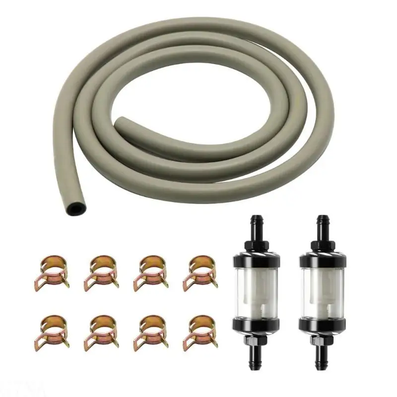 G7NA Car Vehicle ATV Go Kart Hose Tubing Water Pipe Air Tube Spring Clips Clamps
