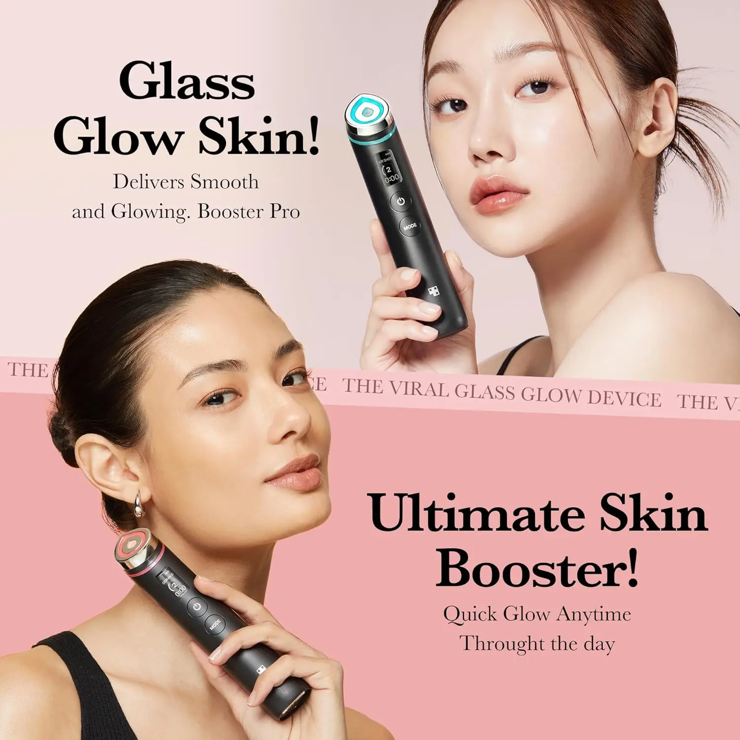 Device | Looking Glass Skin with Enhanced Absorption, Radiance, Elasticity,Pore Care | LED Anti-Wrinkle Device |Korean Skin Care