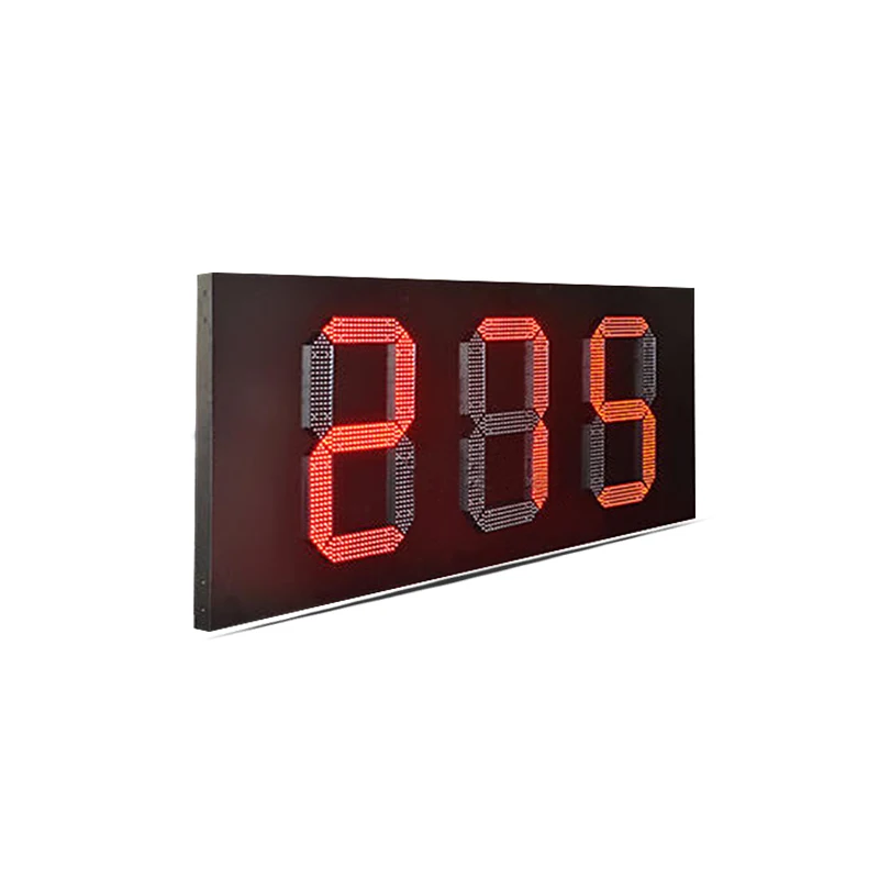 High Quality High Brightness 24 Inch 3-Digit Digital Countdown Timer 100 Day Countdown Double Sided LED Gas Price Sign Outdoor