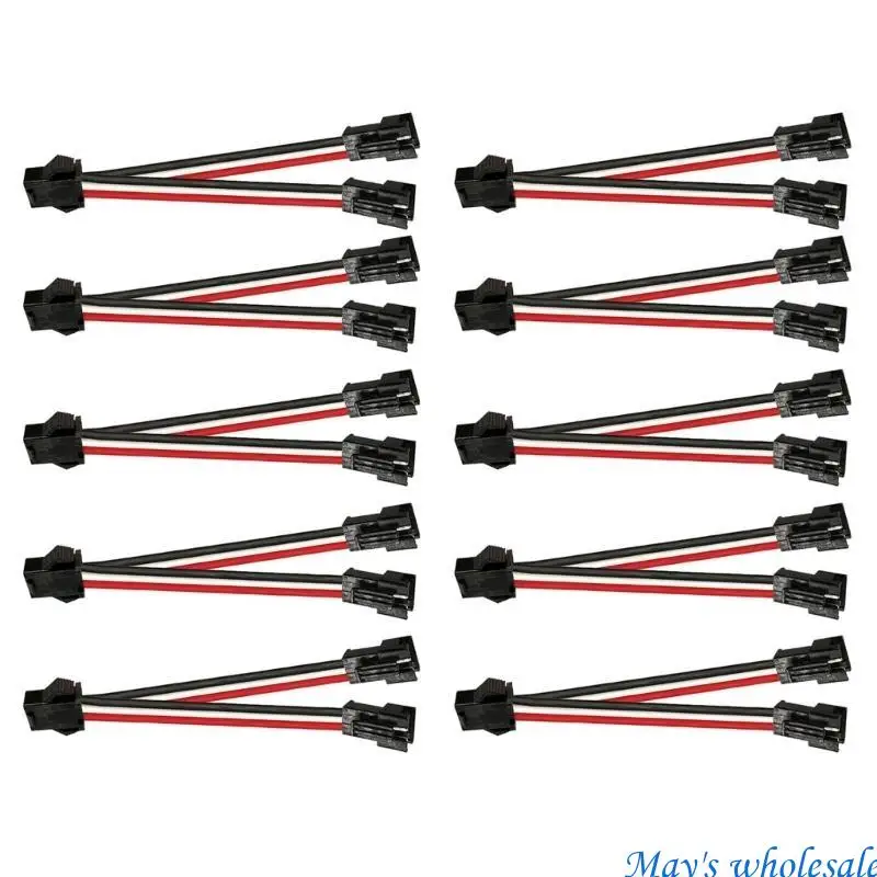 10Pcs Male Female Plug Connector Cable LED Strips Lamp Driver Connector Terminal Connector Wire Cable Easy to Install 448A