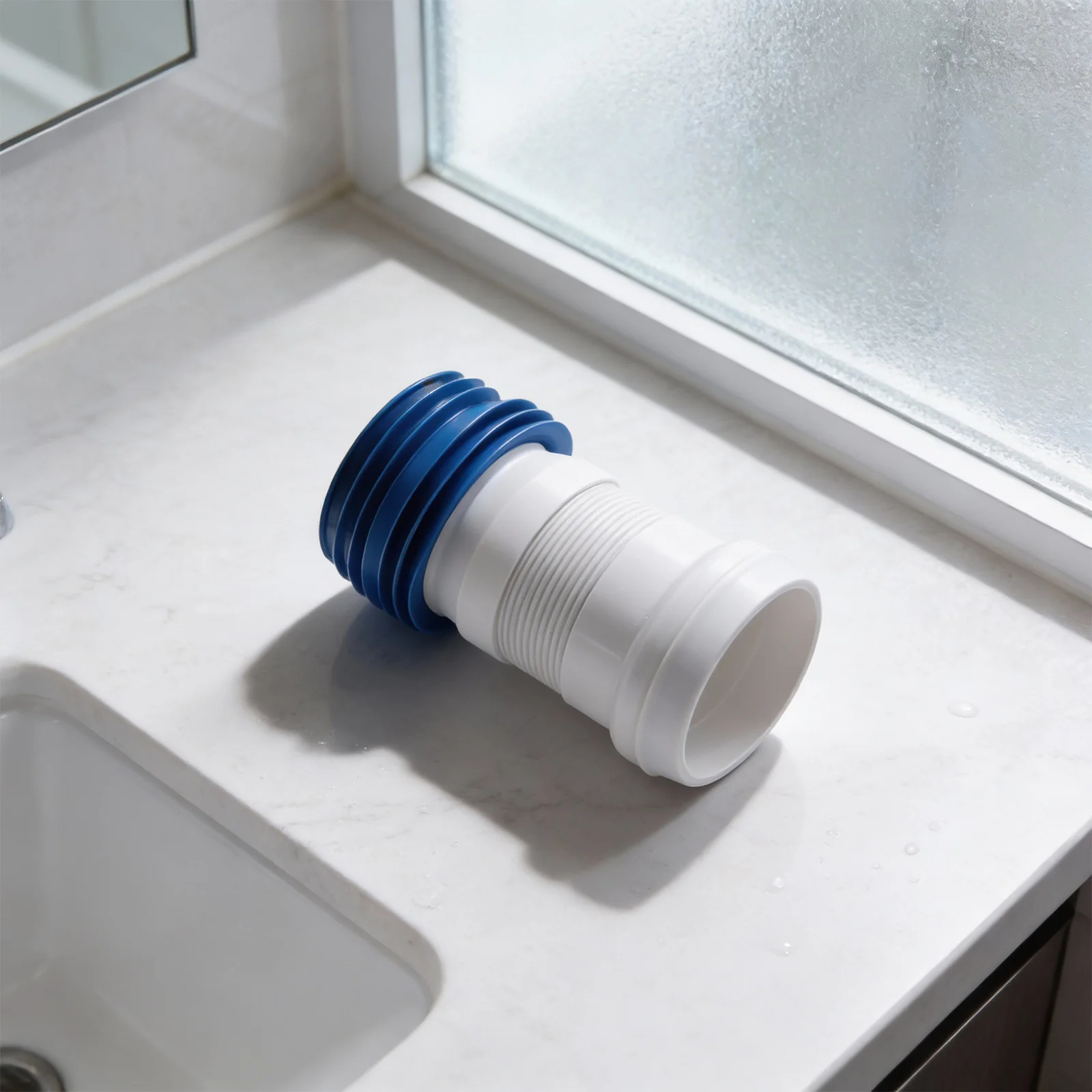 Adjustable For Toilet Connection Pipe with Flexible Tubing Providing Reliable Leak Protection and Secure Drain Setup