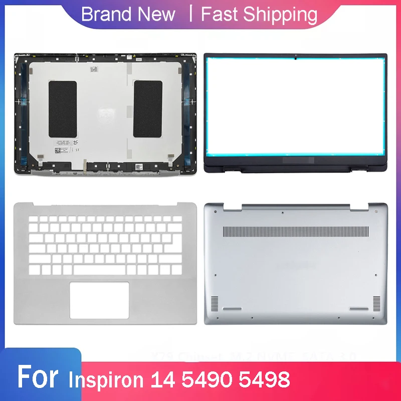 

Новый нижний корпус для ноутбука DELL Inspiron 14 5490 5498, задняя крышка ЖК-дисплея, передняя панель, упор для рук, верхняя задняя крышка 0C4VGP A B C D, корпус