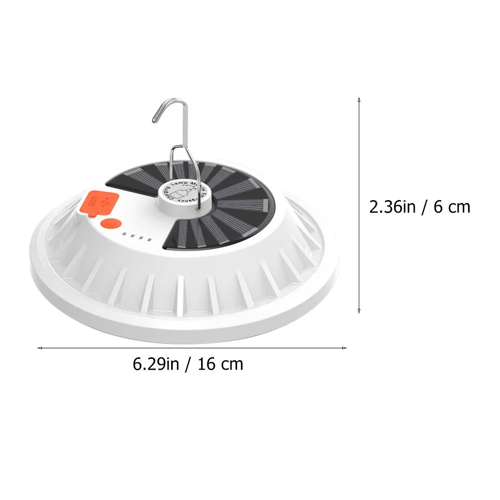 1Pcs Solar LED Camping Light Multi Functional Hanging Tent Lamp Emergency Household Portable Lantern Remote Control