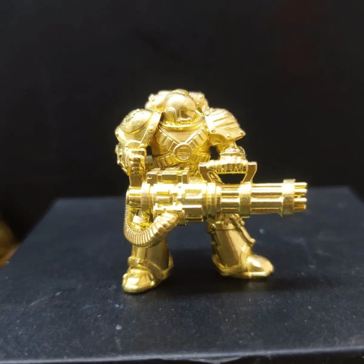 

1PC Golden Vintage Copper Sculpture Steampunk Miniatures Figurines Ornament Decoration Crafts Cool Gifts for Men