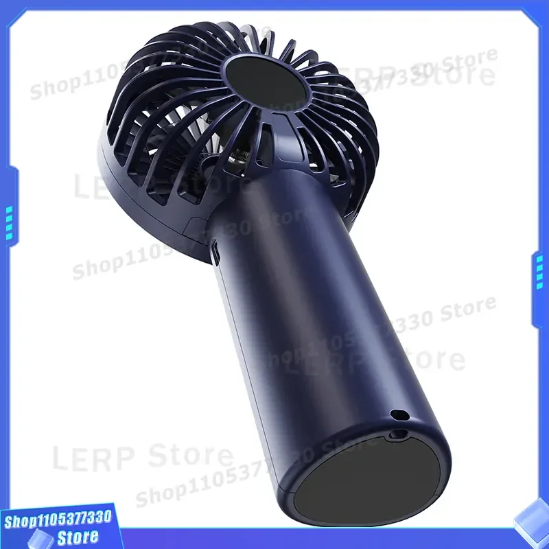 Portable Handheld Fan with Display Screen 3S High Wind Speed USB Charging Fast Cooling Outdoor Mini Electric Fan for Travel