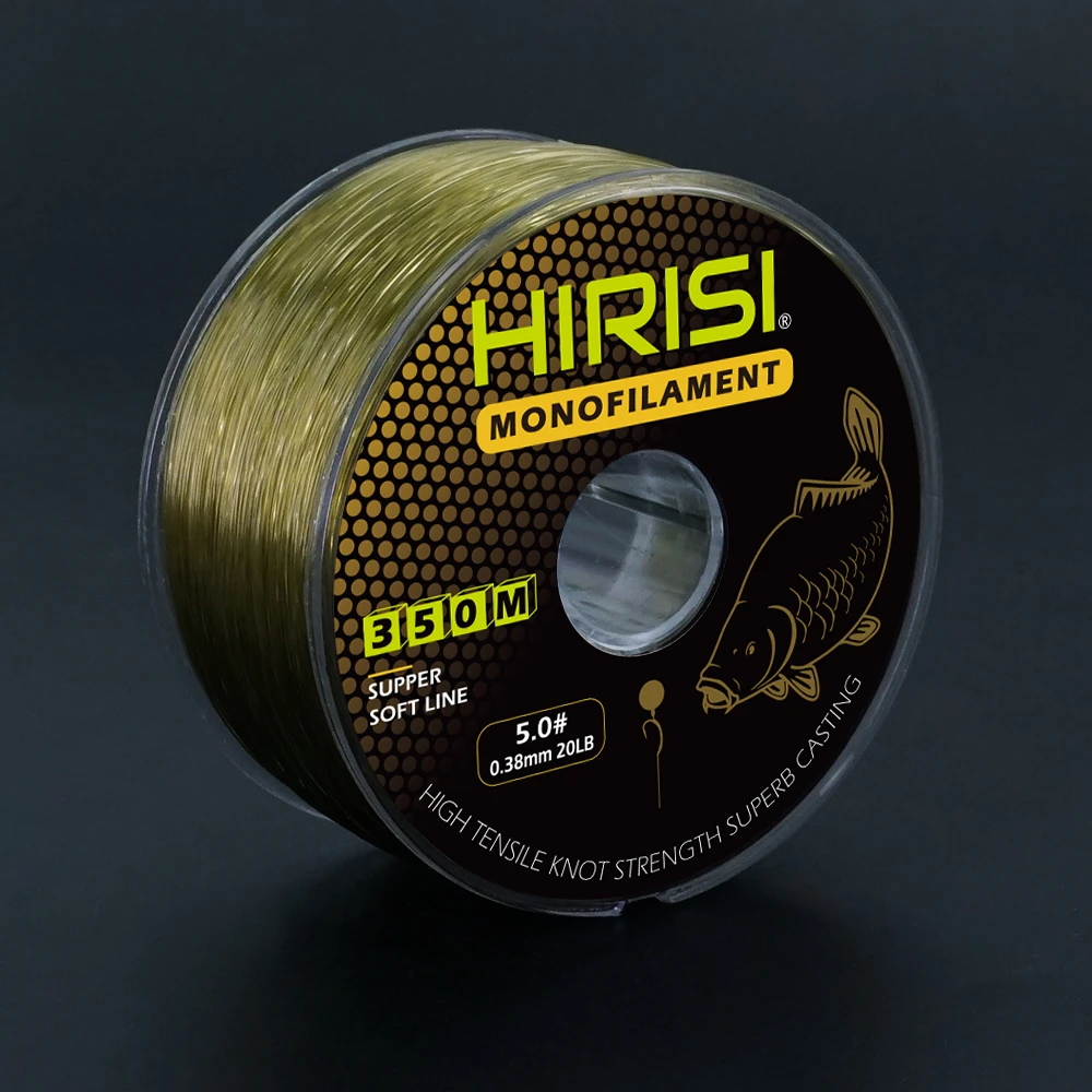 Hirisi 350m Super Sterke Vislijn 12LB-20LB Japan Monofilament Nylon Karpervislijn Vissen Accessoires