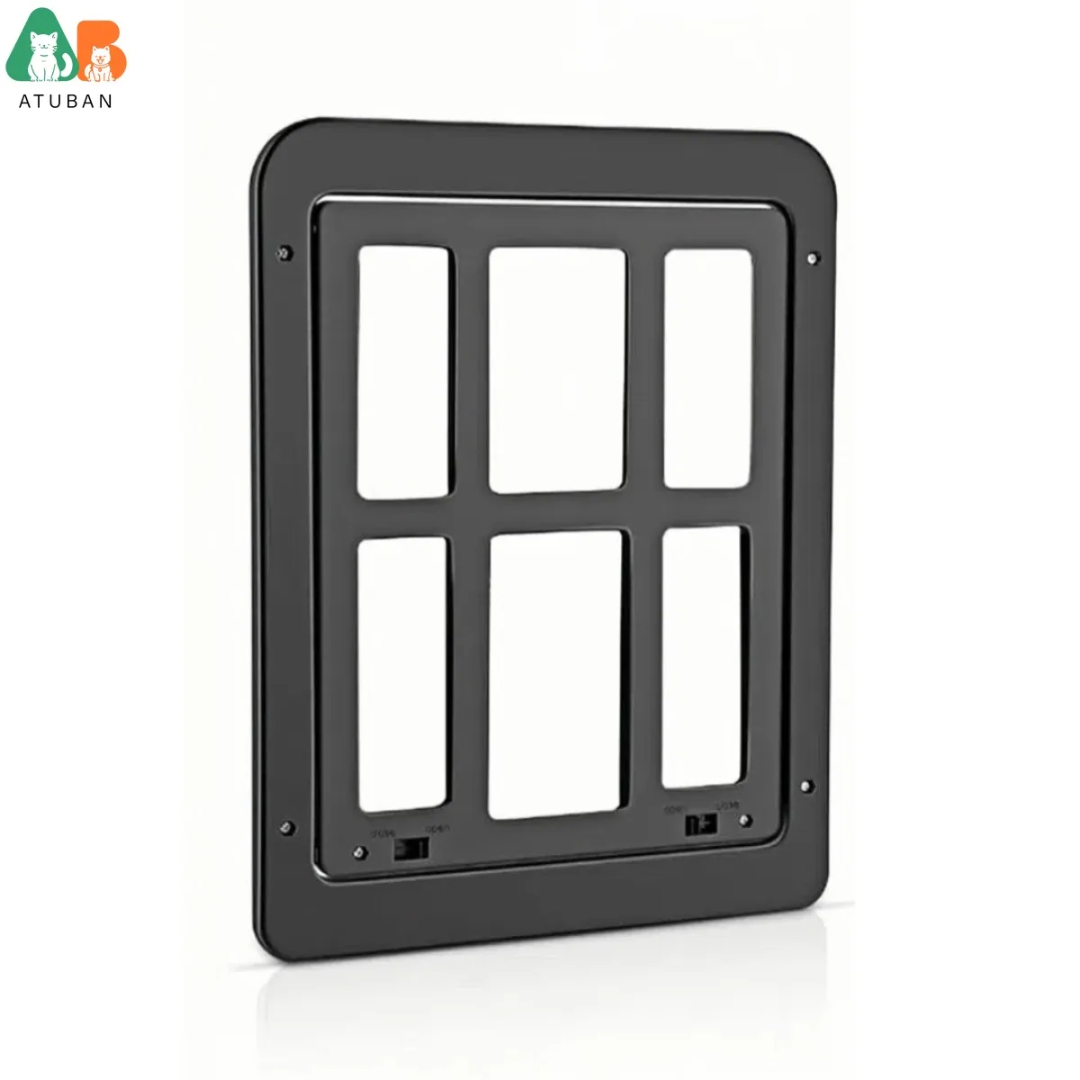 

Дверца с экраном для собак ATUBAN, 13,4 x 17,3 дюйма, автоматическое закрытие магнита, запираемый, прочный АБС-пластик, для средних и больших собак, простота установки