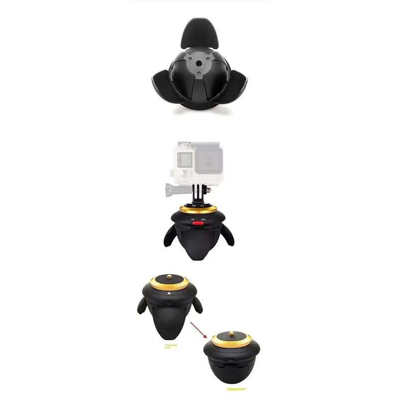 MRP01 360° Rotation Mini Electric Panorama Head Tripod Ball Head For Gopro Action Camera Smartphone Phone Time Lapse