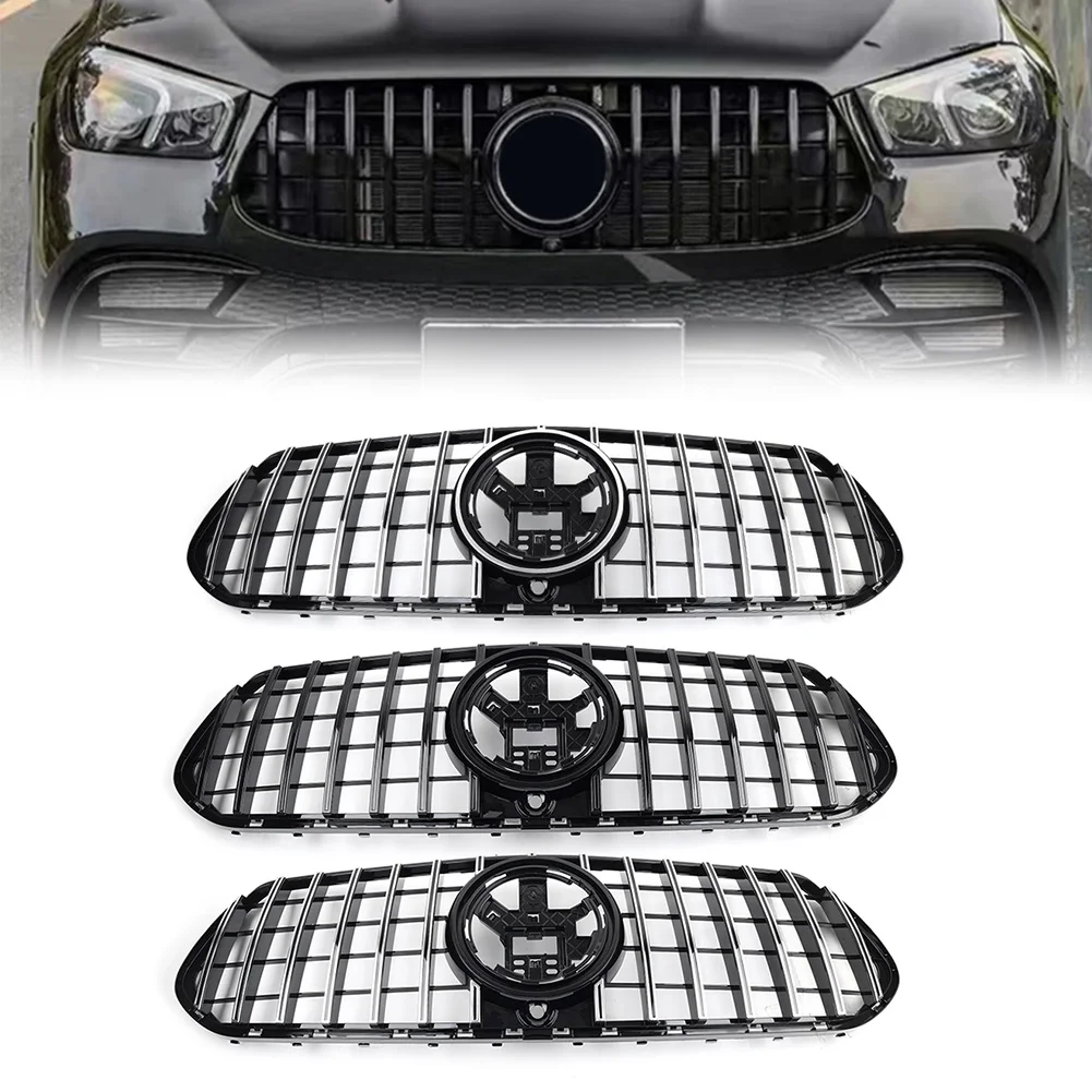 

Car Front Bumper Grille GTR Style Racing Grille For Mercedes Benz GLE Class W167 GLE350 GLE450 GLE580 2020 2021 2022 2023