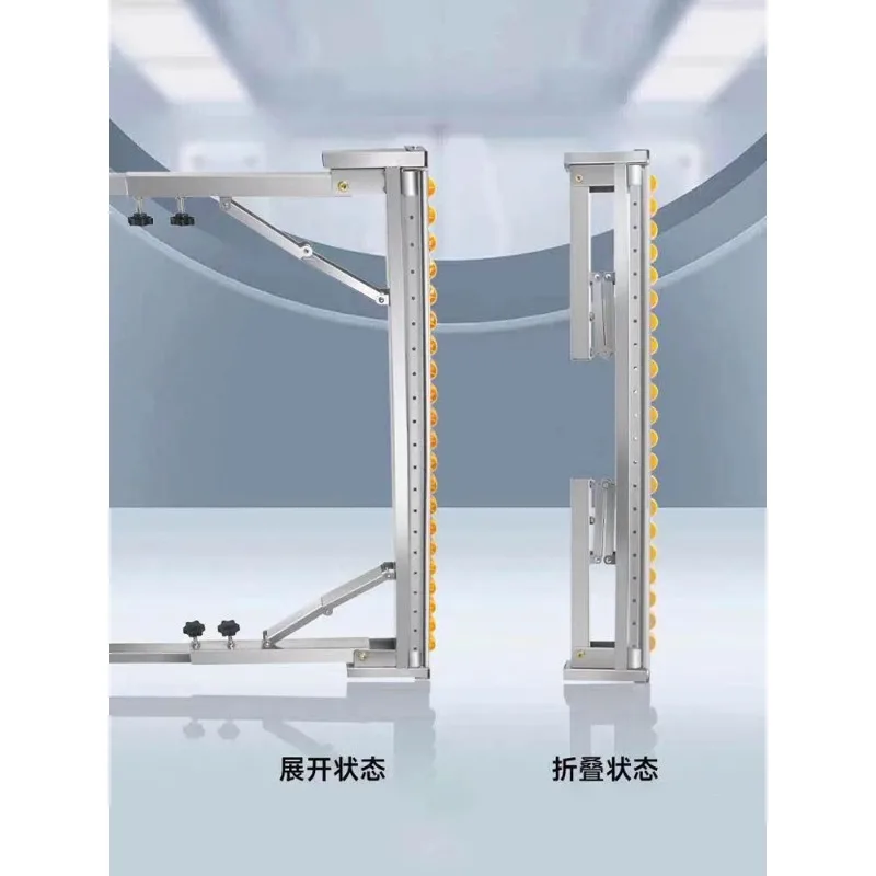 Double row fluent strip support frame Stainless steel woodworking saw table receiving frame Edge banding machine bracket