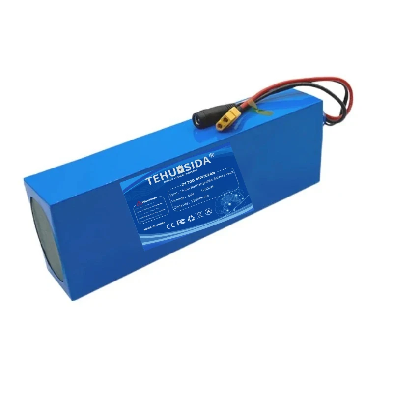 13S5P 48V25000mAh 21700 Lithium-ion Rechargeable Battery Pack Special Battery for Electric Bicycles and Electric Scooters