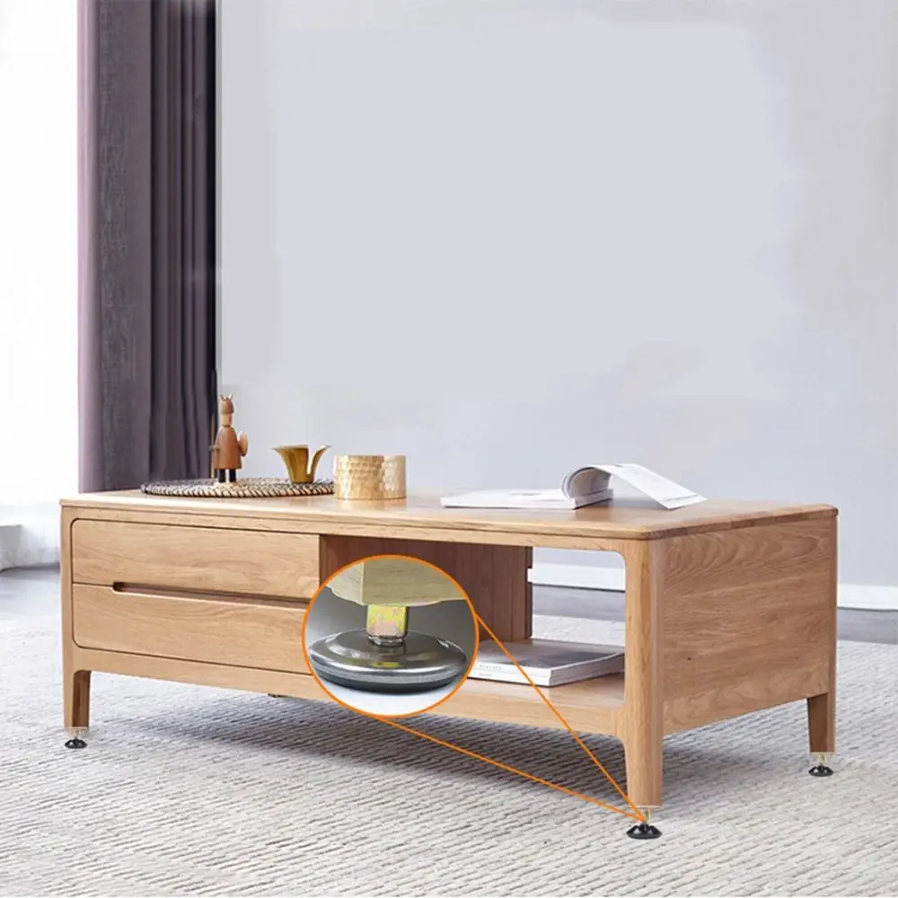 4pcs Height Adjustable Leveling Chair Leg Feet Furniture Mat Screw-in Base Sofa Bed Cabinet Table Floor Protector