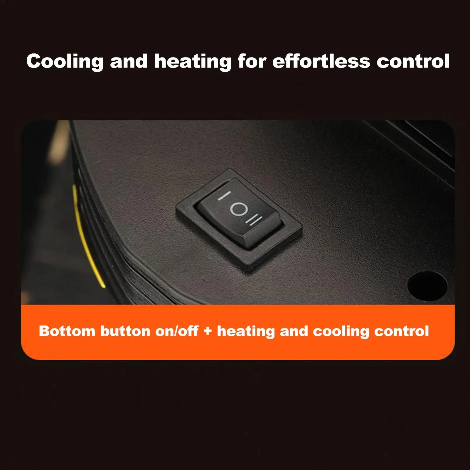 Car Heater Auto Heater Defroster 12V Fast Heating Electric Portable 360-degree Rotation Defroster for RV Truck Automobile