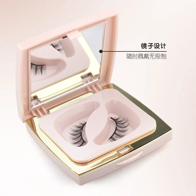 Faux cils magnétiques doux, boîte d'ensemble Portable, boucles denses naturelles, cils réutilisables sans colle avec ensemble de clips, maquillage de beauté