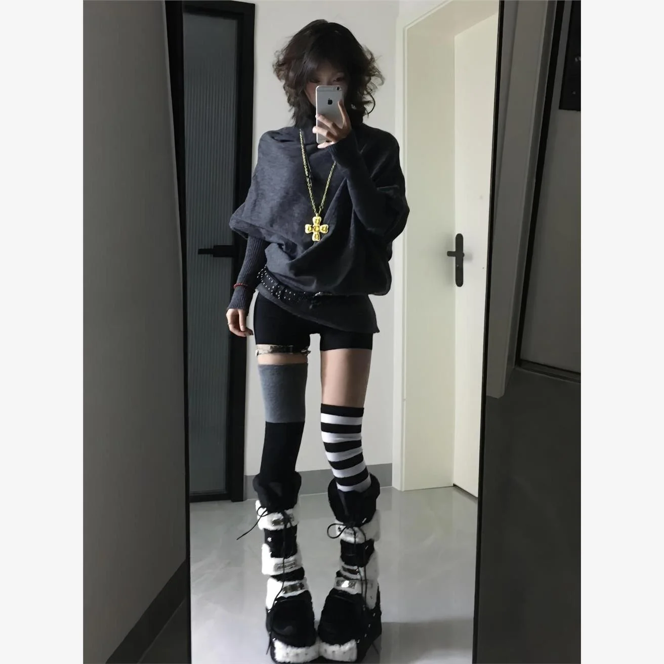 

Yabibaan Long Sve Knitted Sweater Aosphere Feeling Bat irt Autumn Winter Y2K Base Layer Overhead Knitted Sweater