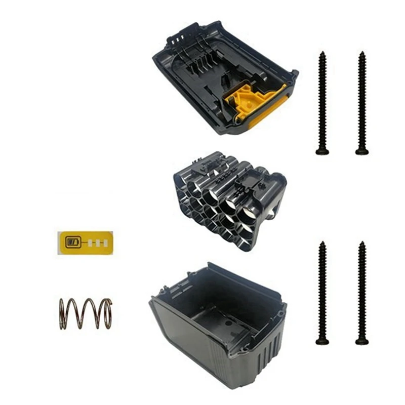 3X DCB200 15X18650 Li-Ion Battery Plastic Case Housing For Dewalt 18V 20V DCB203 DCB204