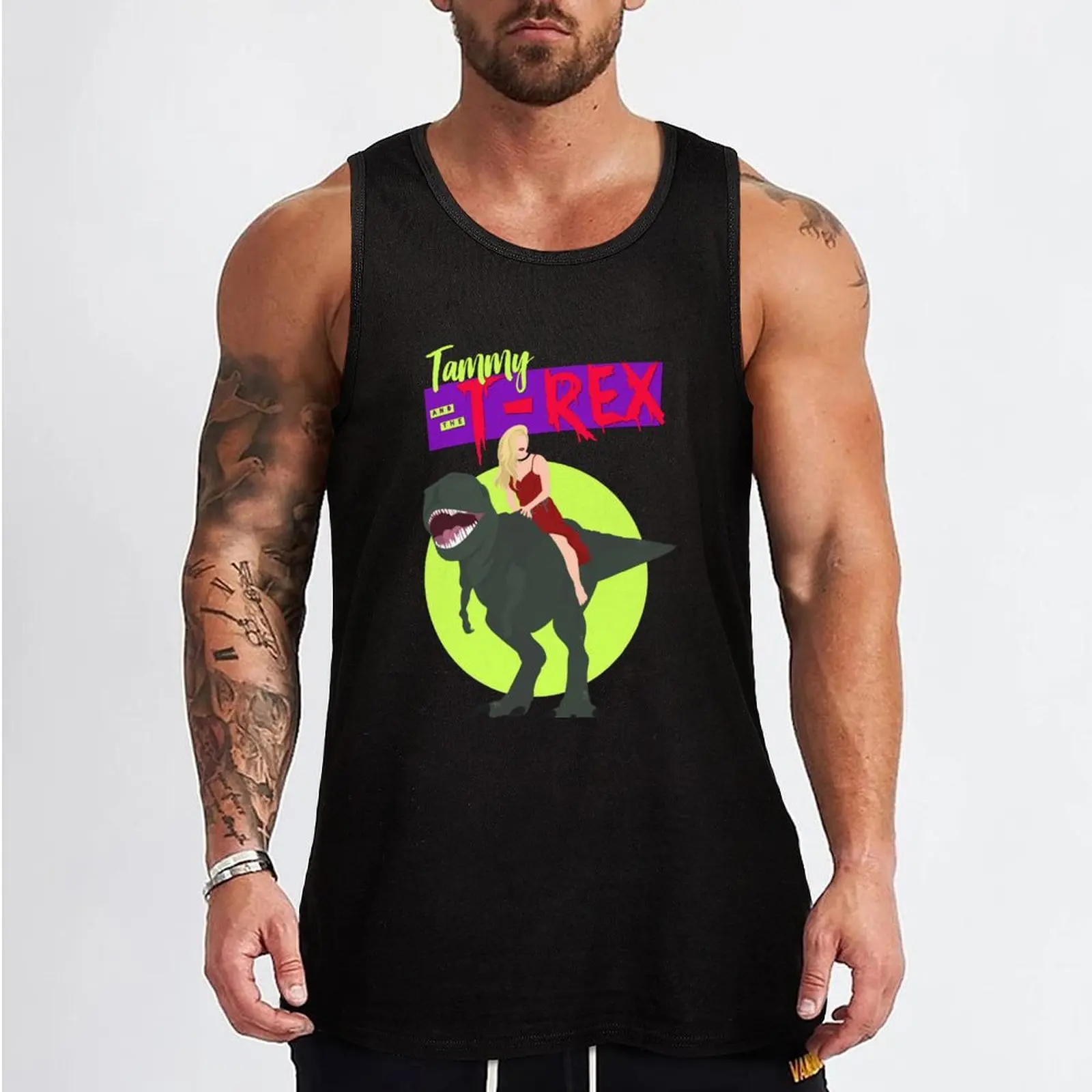 Tammy and the Teenage T-Rex Tank Top sports t-shirts for men anime t-shirts sports clothes for men gym accessories men