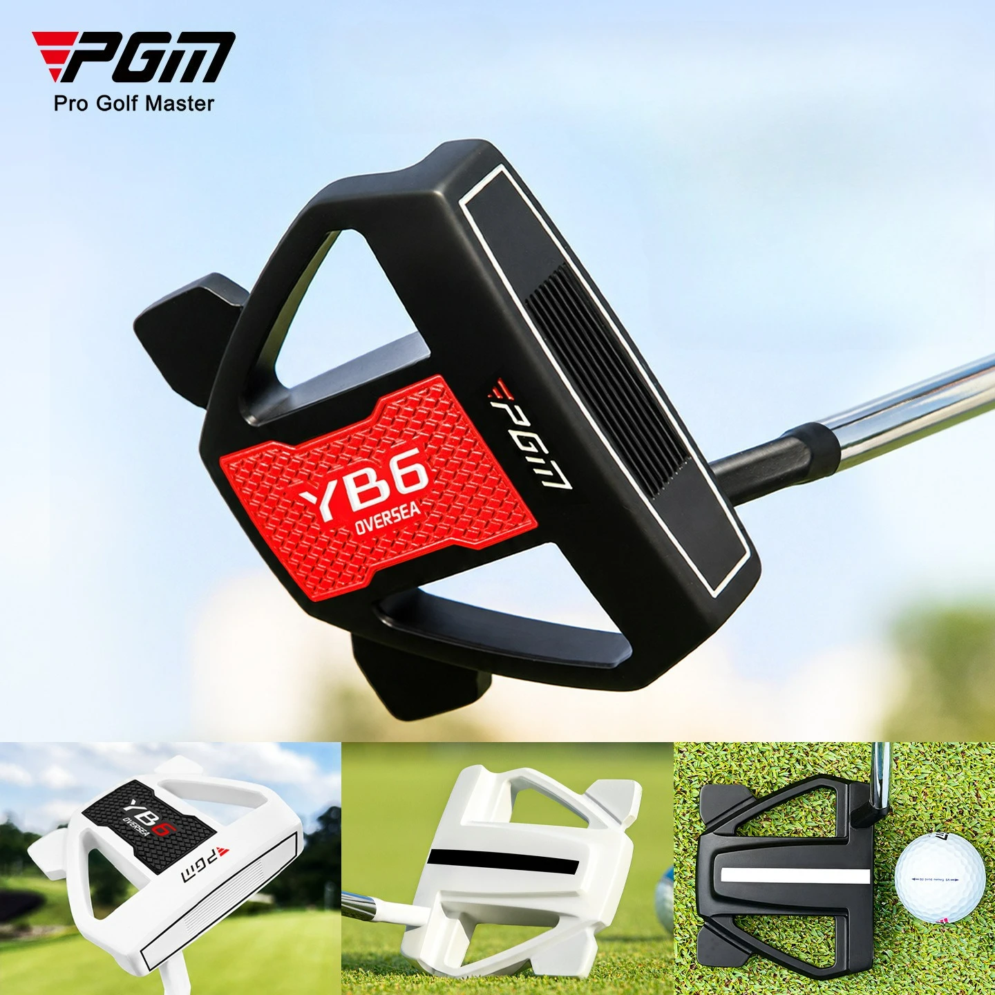 PGM Men's Golf Putter Thick aiming line, stable low center of gravity Golf club High-forgiveness single golf club TUG095