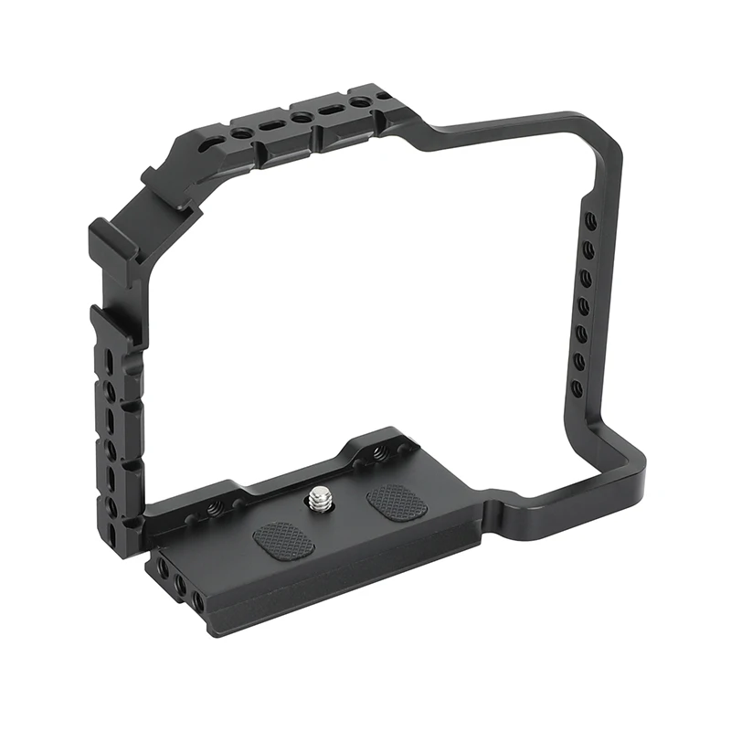 قفص كاميرا كامل من CAMVATE لباناسونيك LUMIX S5 II/IIX مع سكة الناتو المدمجة