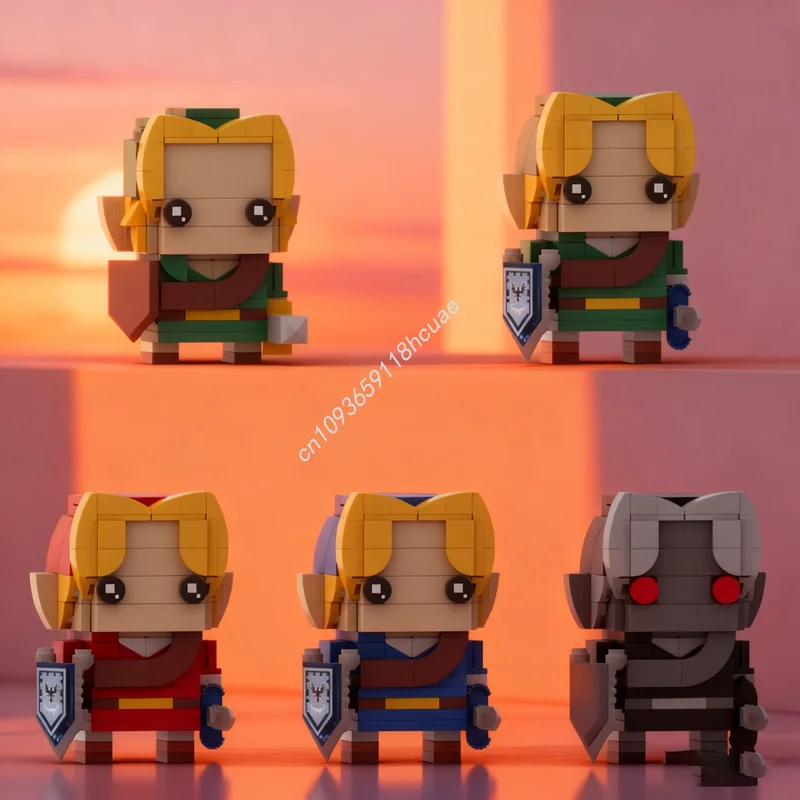 

155pcs MOC Link Ocarina Time Brickheadz Model Building blocks Architecture idea Education toy Brick Christmas gift Kids Birthday