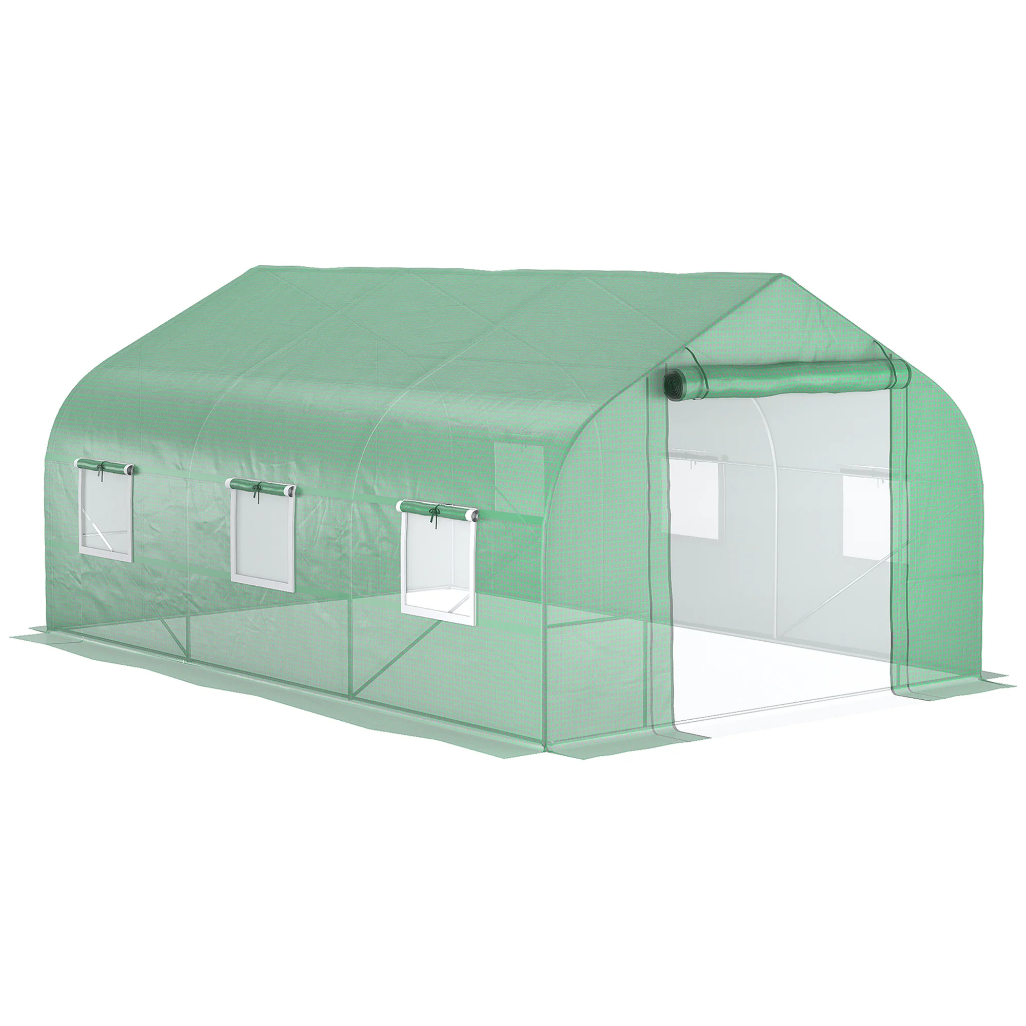

Greenhouse 12' X 10' X 7' Large Portable Walk-In Hot Green House Plant Gardening