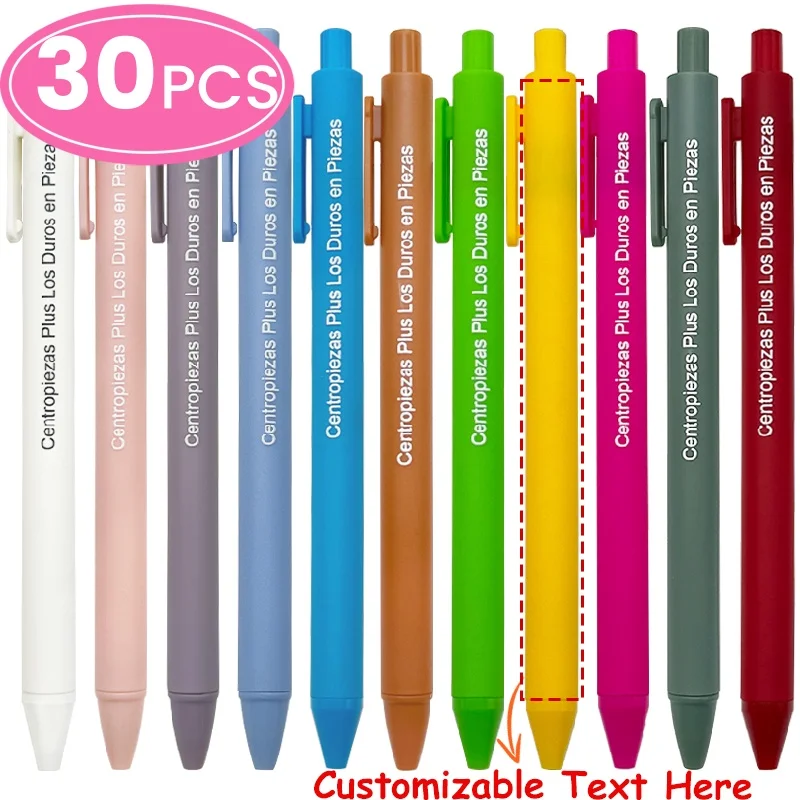 

30PCS Customizable Plastic Ballpoint Pens Lightweight and Smooth Writing Tools for Party Signatures Meeting Notes Advertising