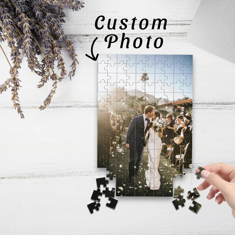 35/300/500/1020pcs Personalized Custom Photo Puzzle Wedding Photos Christmas New Year Gift Customized Paper Puzzle