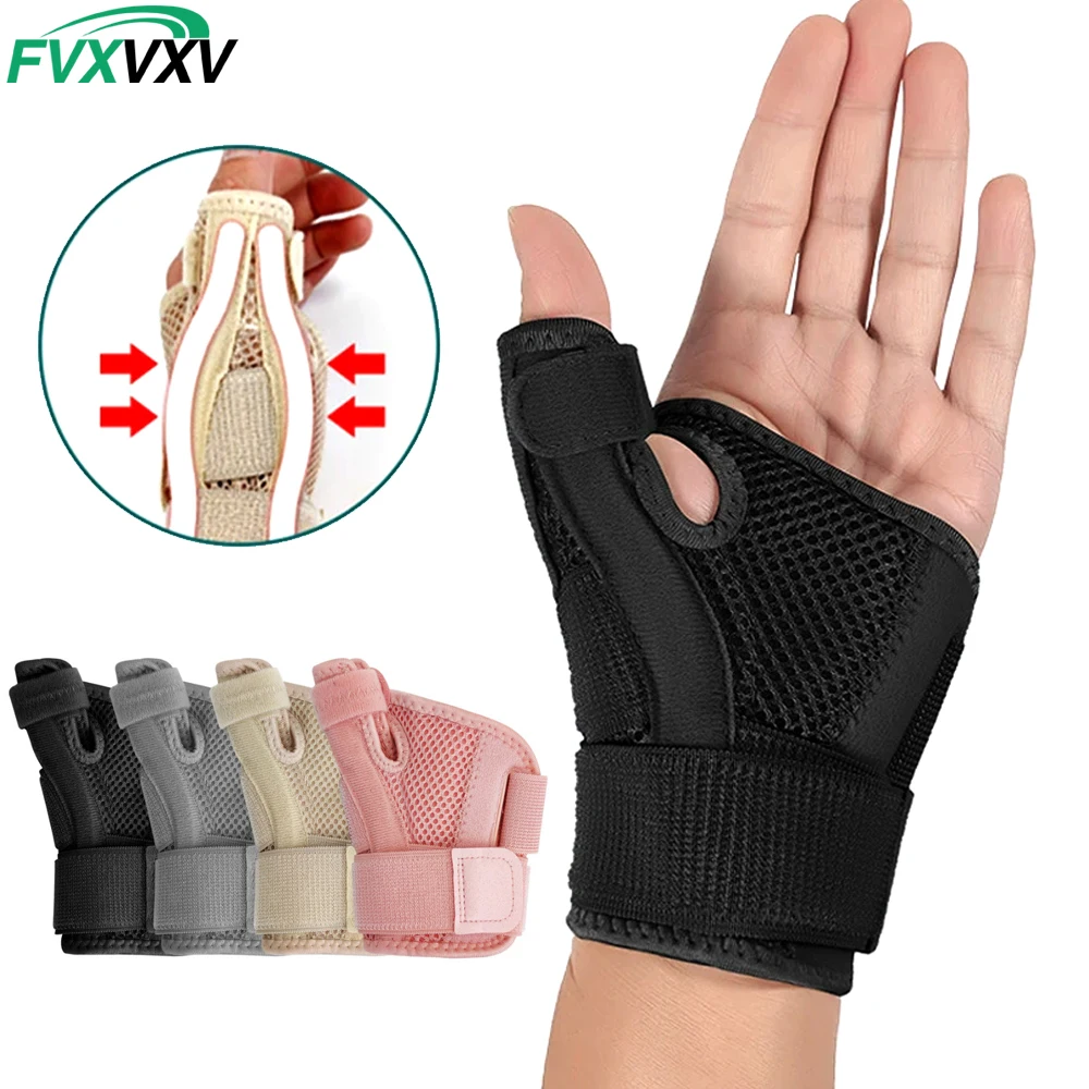 FVXVXV 1PC Thumb & Wrist Spica Splint Brace for Arthritis CMC Joint Trigger Finger Carpal Tunnel Immobilizer Left Right Hand