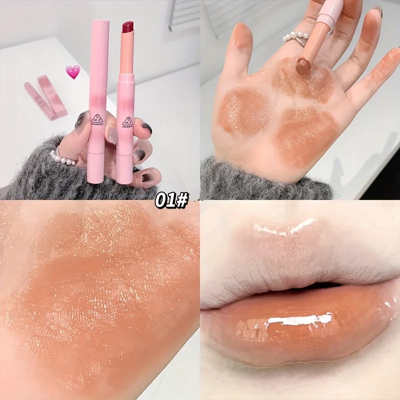ลิปสติกให้ความชุ่มชื่นพร้อม Mirror Shine - ลิปทินท์กันน้ําและติดทนนานในสี Rosy Hues สําหรับทุกสภาพผิว
