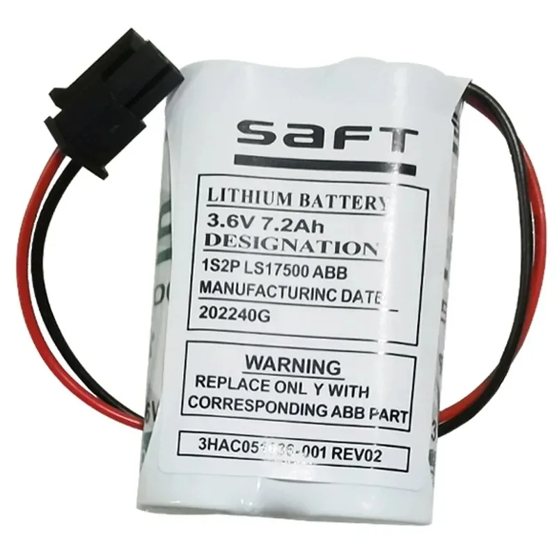 

7200mAh Robot battery For IRB120,1S2 PLS17500,IRB 1200,IRB 910SC, 3HAC051036-001,3HAC051036-001 REV02,3HAC051036-001-C