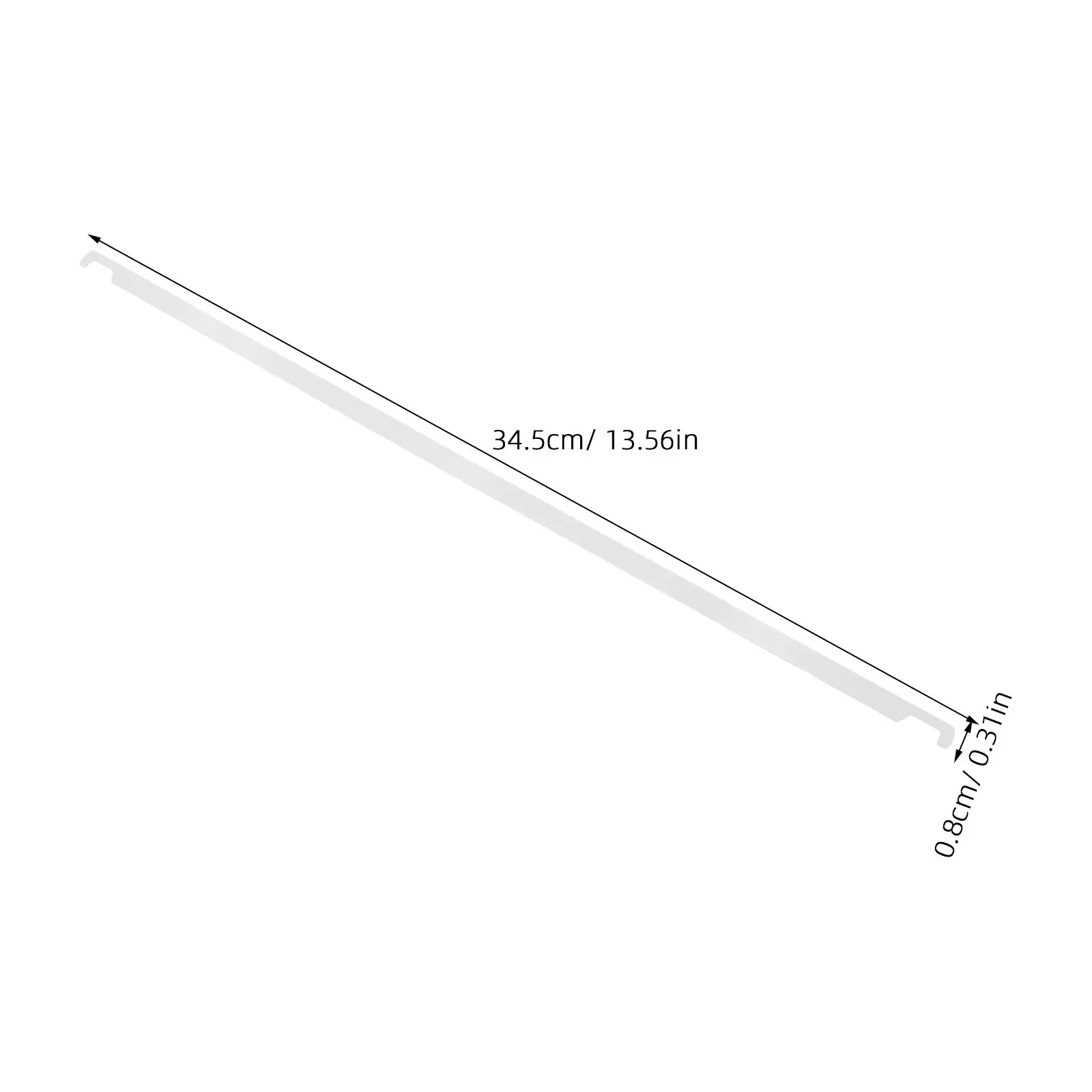 10 Pcs File Folder Hanging Bars Management Rods Storage Cabinet Filing Organizer Drawer Metal view 6