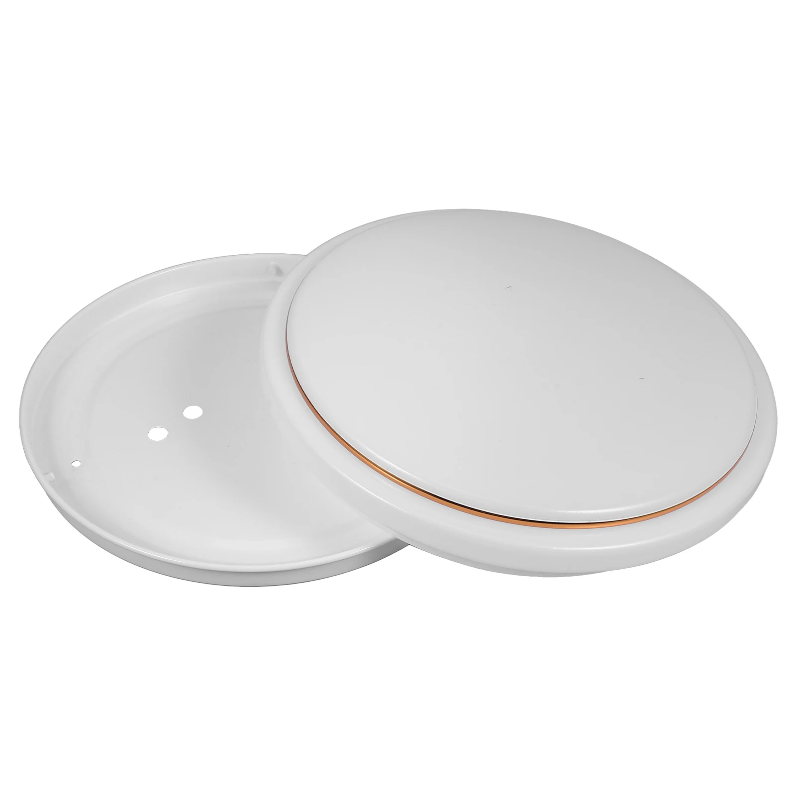 

Round Lampshade Base Accessories PVC White Flush Mount LED Light Fixture Bedroom Hallway Outdoor Ceiling Lights Replacement