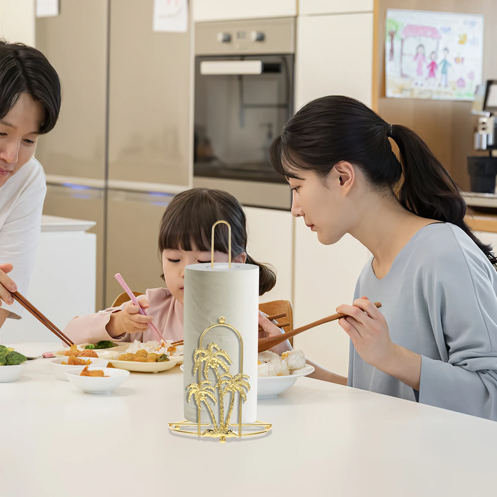 

Tree Paper Towel Holder Metal Nordic Farmhouse Kitchen Countertop Decorative Paper Towel Stand Western Kitchen Decor