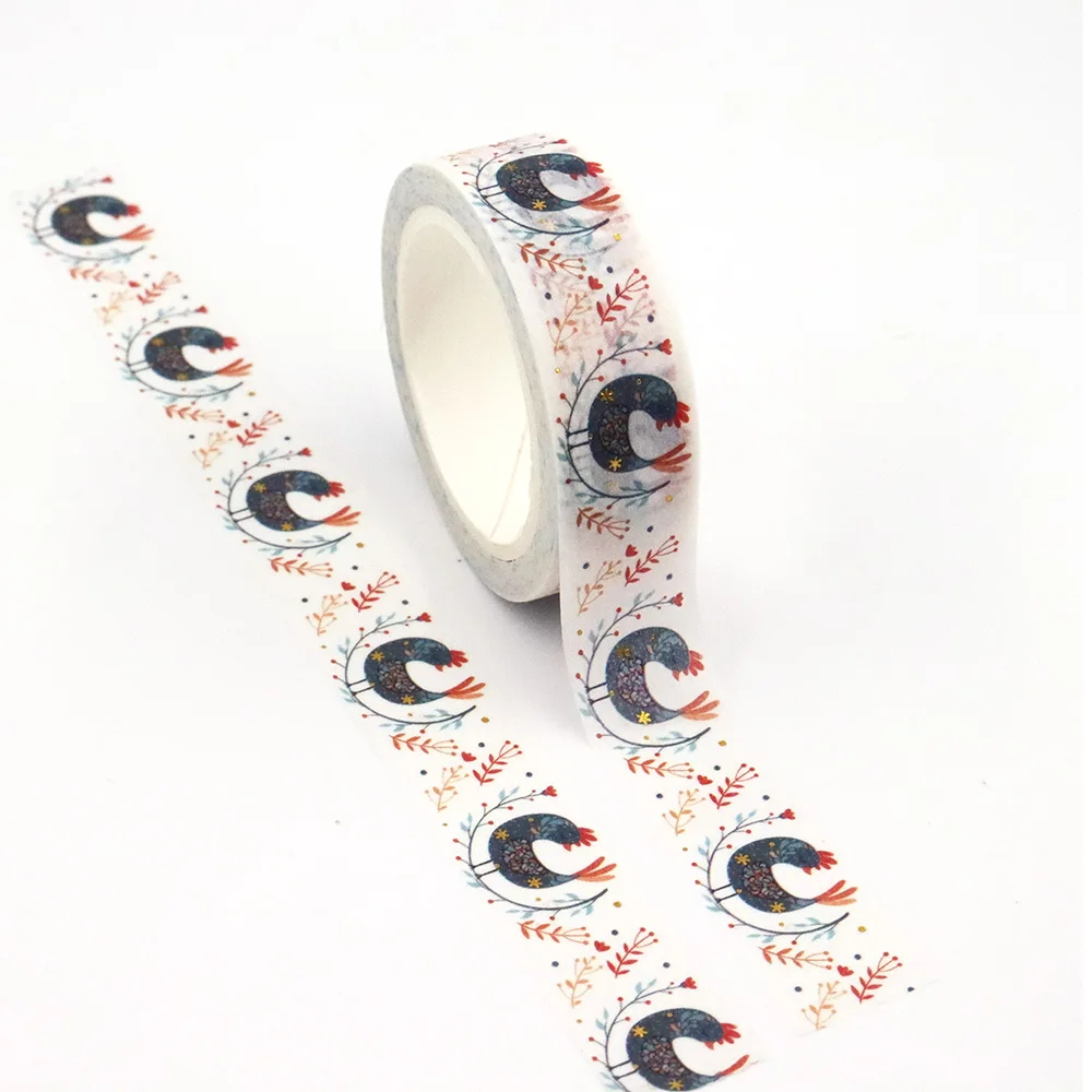 

1PCS 15mm*10M Thanksgiving Turkey Washi Tape Scrapbook Paper Masking Adhesive Stationary Washi Masking Tape