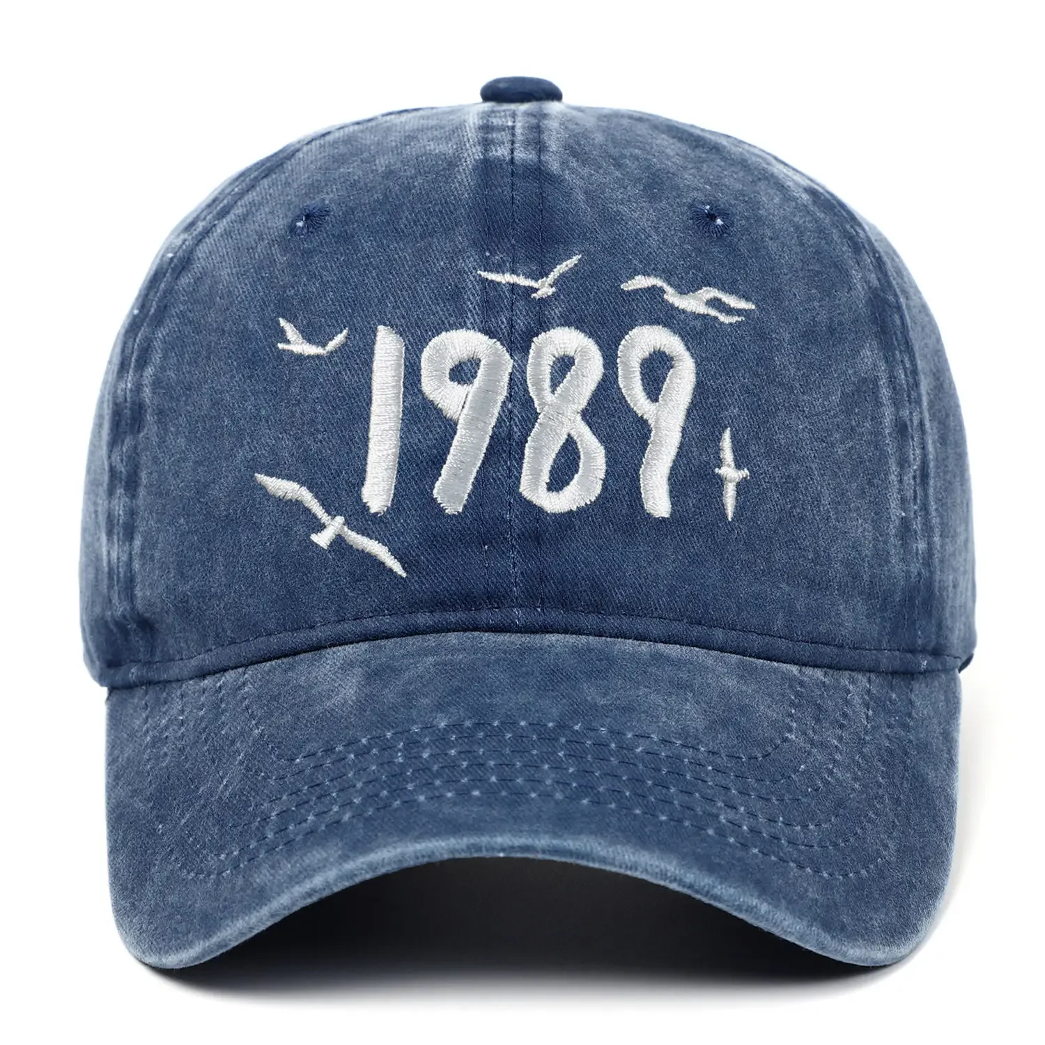 America Vintage 1989 Hafty Unisex Fans Peaked Cap Casual All Match Slim Face Women Visored Cap Spice Girls Baseball Cap