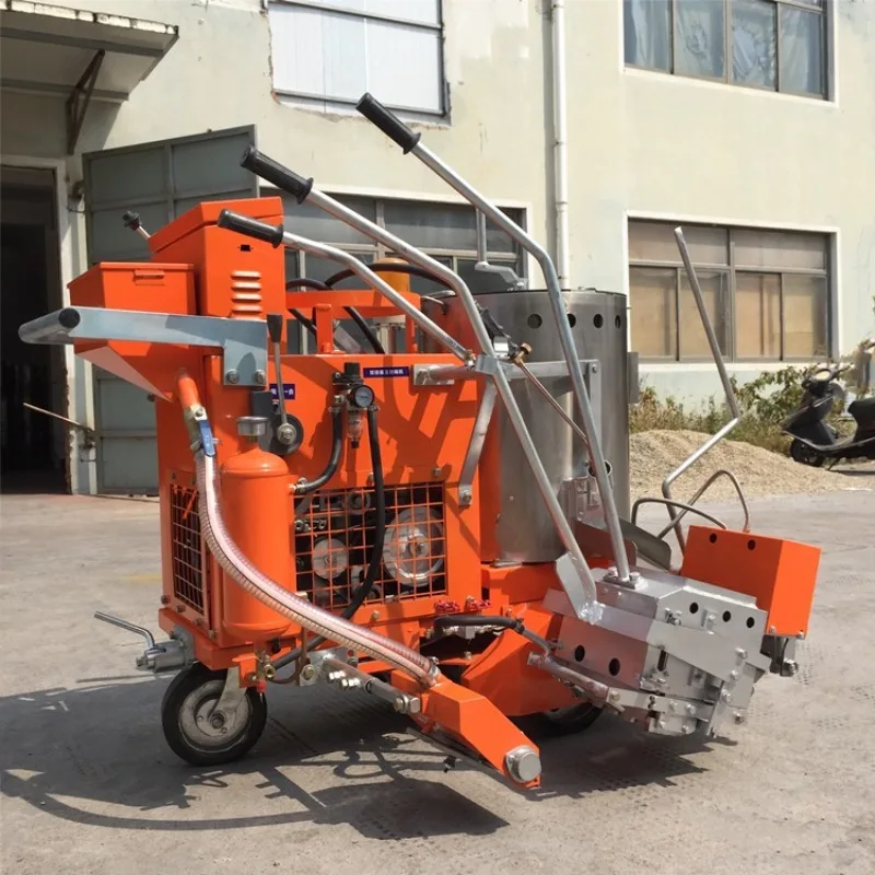 

Hot melt kettle marking Community parking space drawing line Playground runway Cold spray marking machine Fully automatic