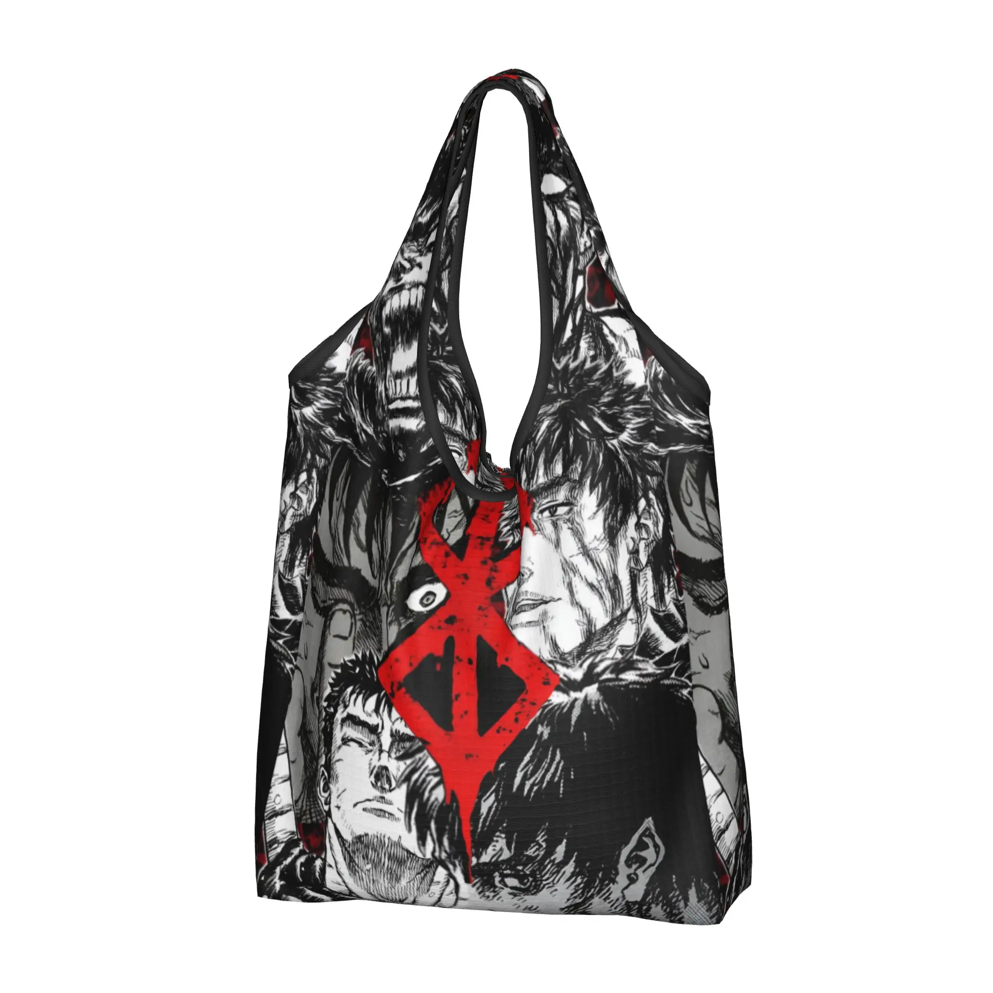 Kawaii Print Classic Anime B-Bereserks Shopping Tote Bag Portable Shoulder Shopper Comic Handbag