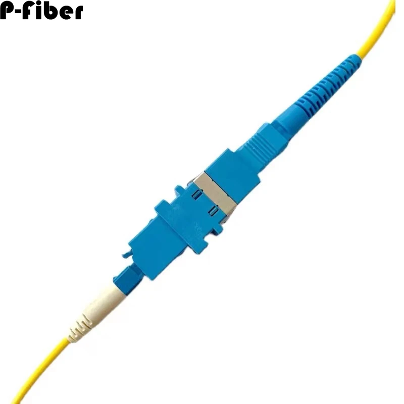 Adapter światłowodowy LC-SC 1 szt. duża kwadratowa na małą kwadratową SC żeńskie na LC żeńskie konwersja portów kołnierz sprzęgający optyczny