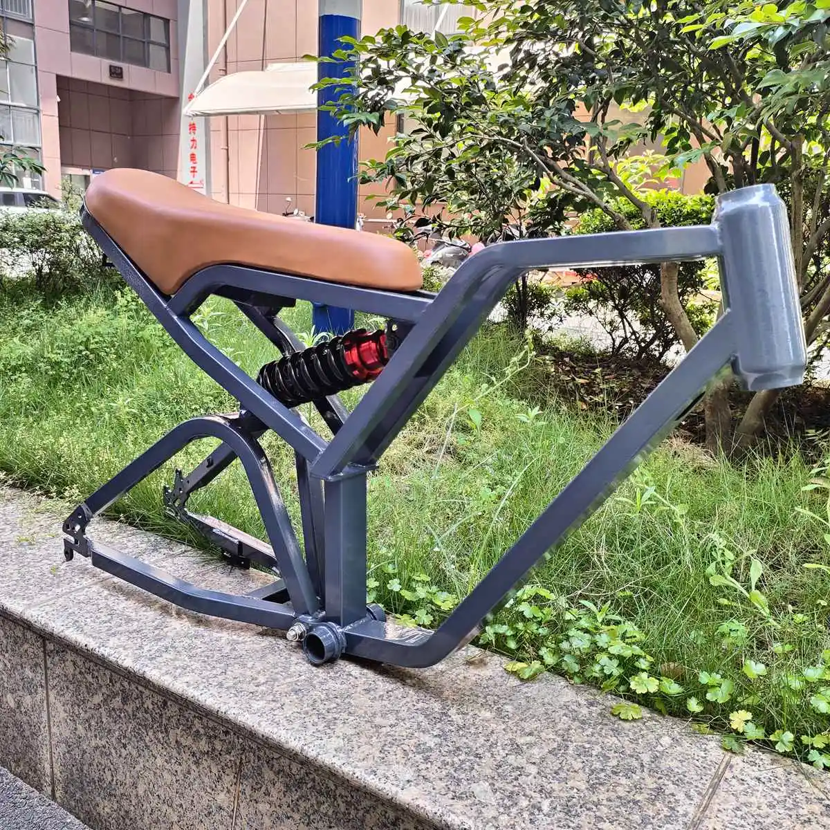 Kalosse Steel Electric Fat Bicycle Frame, E-Bike, Electrical Snow Bike Frame , 20x4.0, 120mm