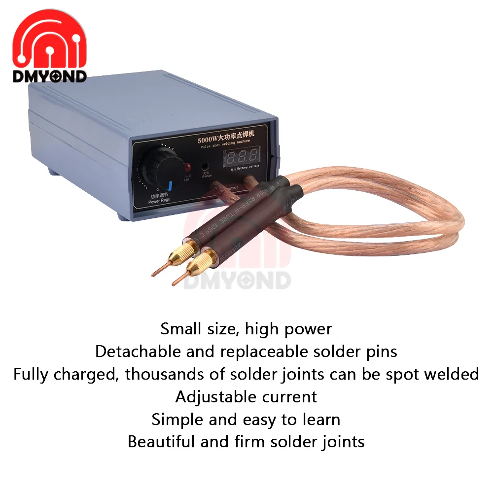 Portable 5000W Spot Welding Machine 110v 240v Spot Welder Mini Spot Welding Machine For Lithium ion Battery DIY Battery Pack