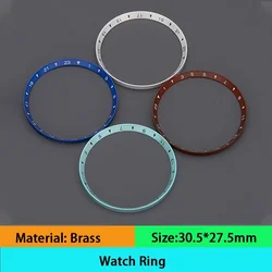 30.5*27.5mm Watch Chapter Ring Brass Fit SKX007 SKX009 SRPD53 Watch Accessories Repair Tool Parts